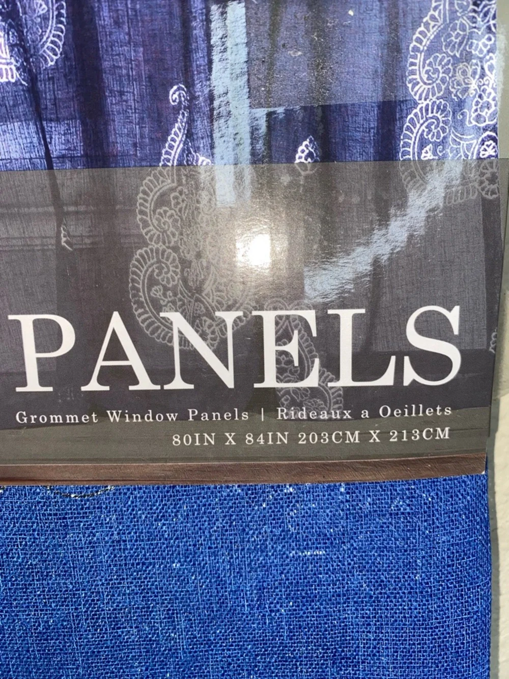 Metallic Window Panels in Blue
